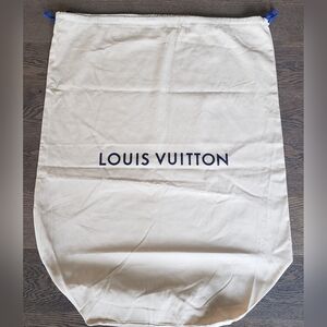 EUC Authentic XL Louis Vuitton Cotton Flannel Drawstring Dust/Storage Bag